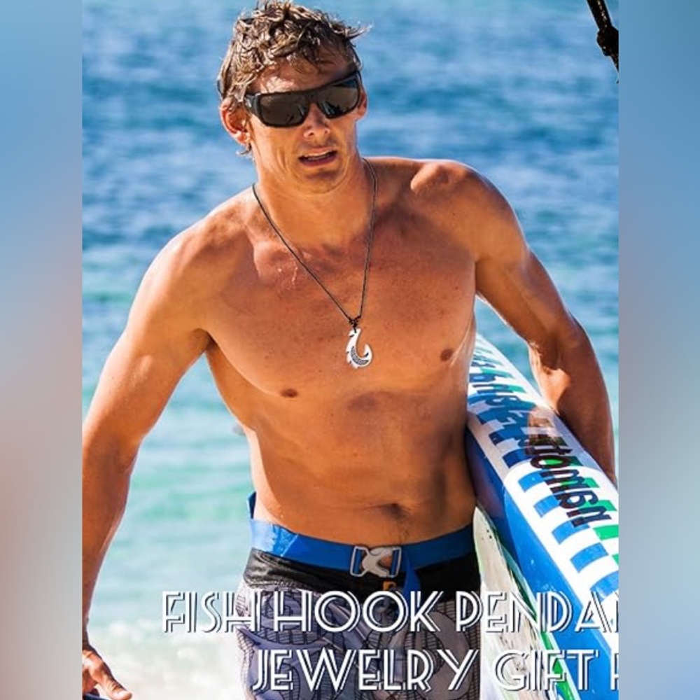 🌸🌼HAWAIIAN FISH HOOK NECKLACE – AUTHENTIC MAORI DESIGN